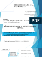 Metodos de Recolección de La Ingesta Dietética.