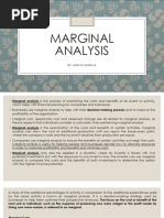 Marginal Analysis