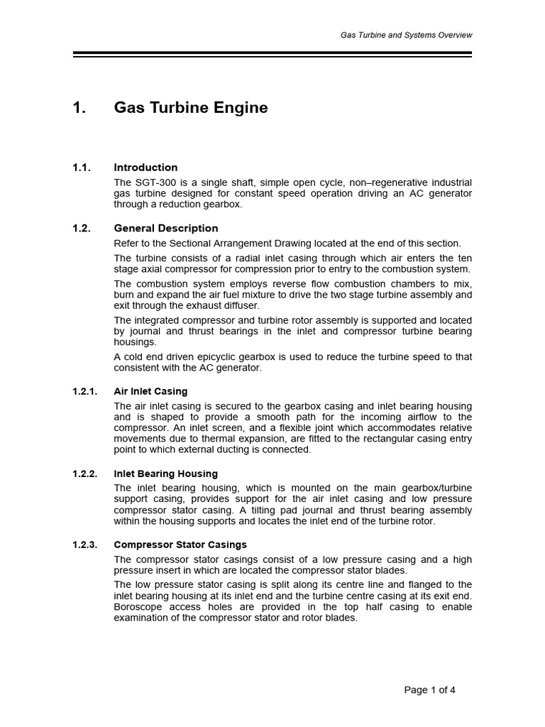Gas Turbine Engine - Introduction | PDF | Gas Turbine | Turbine
