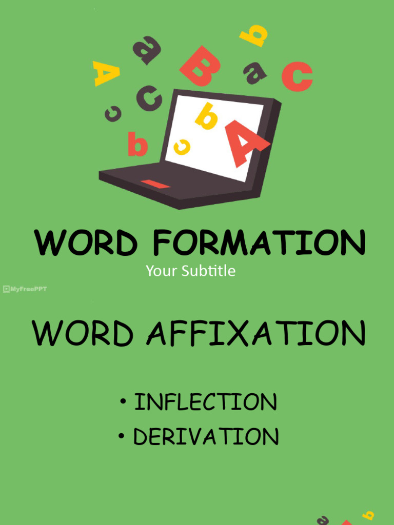 Inflection and derivation pdf verb word