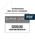 Pembahasan Super Coach Sosiologi XII