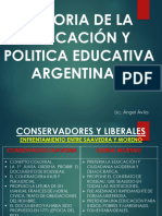 3° Clase de Historia de La Educ y Politica Educ Argentina Ii