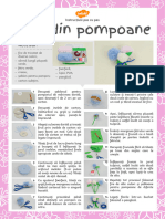 Flori Din Pompoane - Activitate Manuală