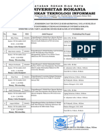 Jadwal Seminar Proposal