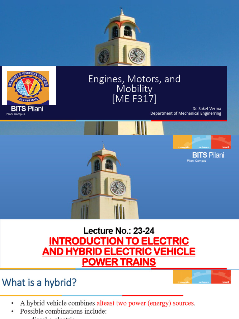 2223 Introduction To Electric and Hybrid Electric Vehicle Power