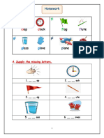 Phonics L - Blends HW