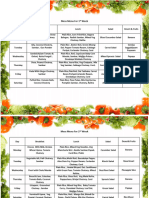 NEW MESS MENU 2023 To 2024