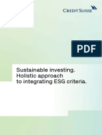 Credit Swiss - ESG Brochure