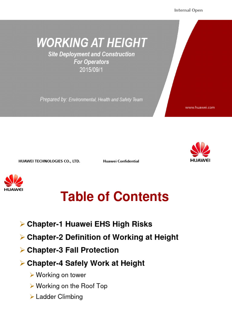 Working at Height Safety Guidelines | PDF | Personal Protective ...