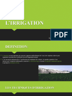 L'irrigation