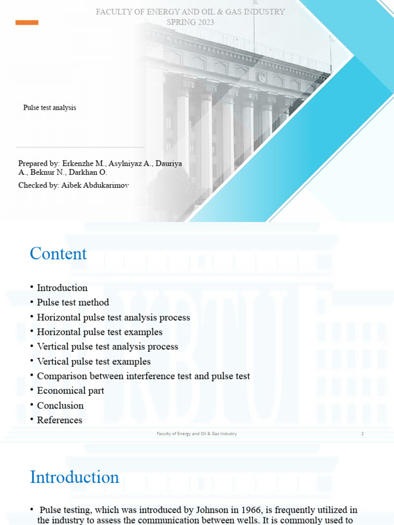 Pulse Test Analysis in Reservoir Engineering | PDF | Petroleum ...