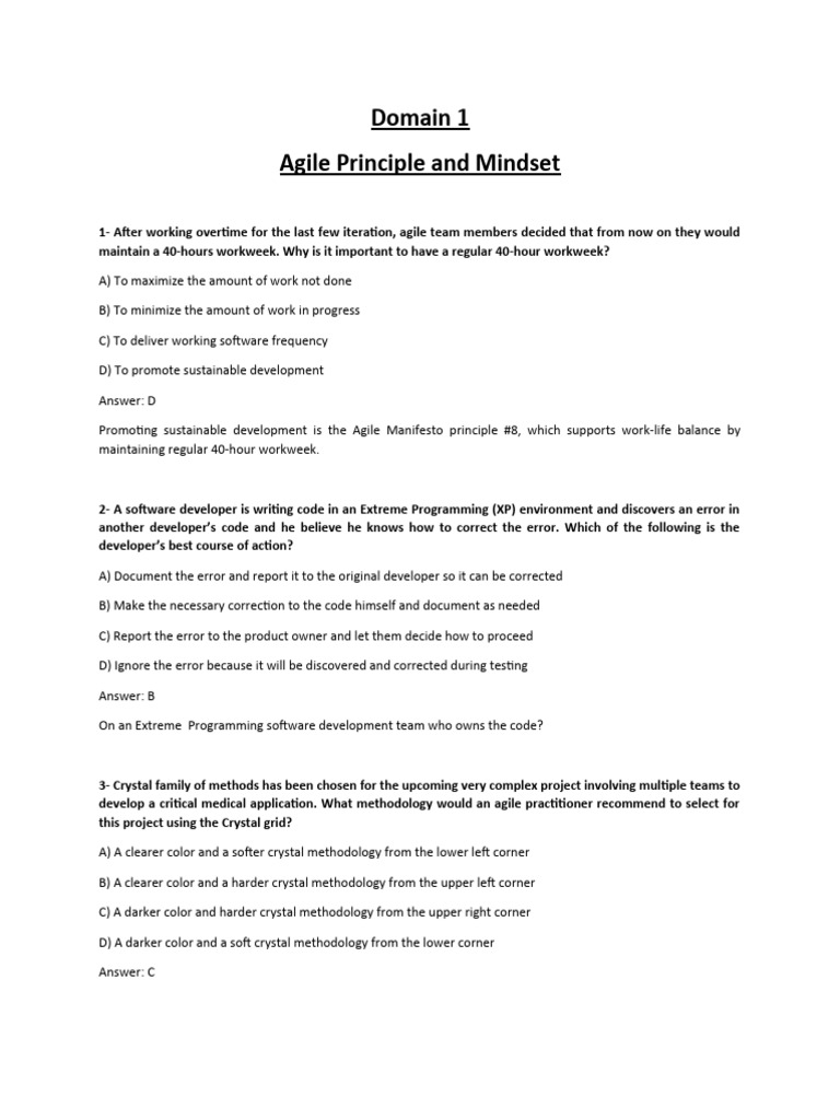 Prepcast domain 1 answer pdf scrum software development agile