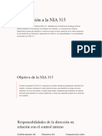 Introduccion A La NIA 315