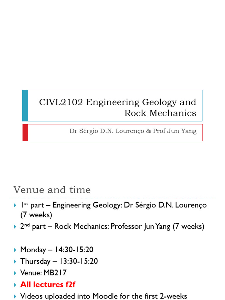 Lecture 1 Introduction Pdf Rock Geology Geology