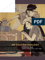 An Edo Anthology Literature From Japan's Mega-City, 1750-1850 (Sumie Jones, Kenji Watanabe, Et Al.)