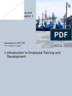 Employee Training and Development Chapter 1 (Introduction To Employee Training and Development)