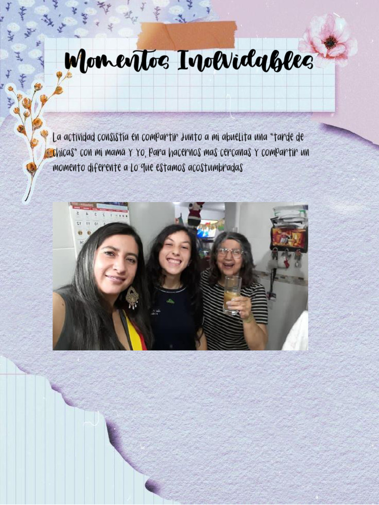 Tarde de Chicas: Momentos con Abuela | PDF