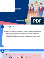 Introduction To Front Office Services