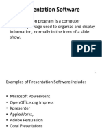 Presentation SoftwareNOTES