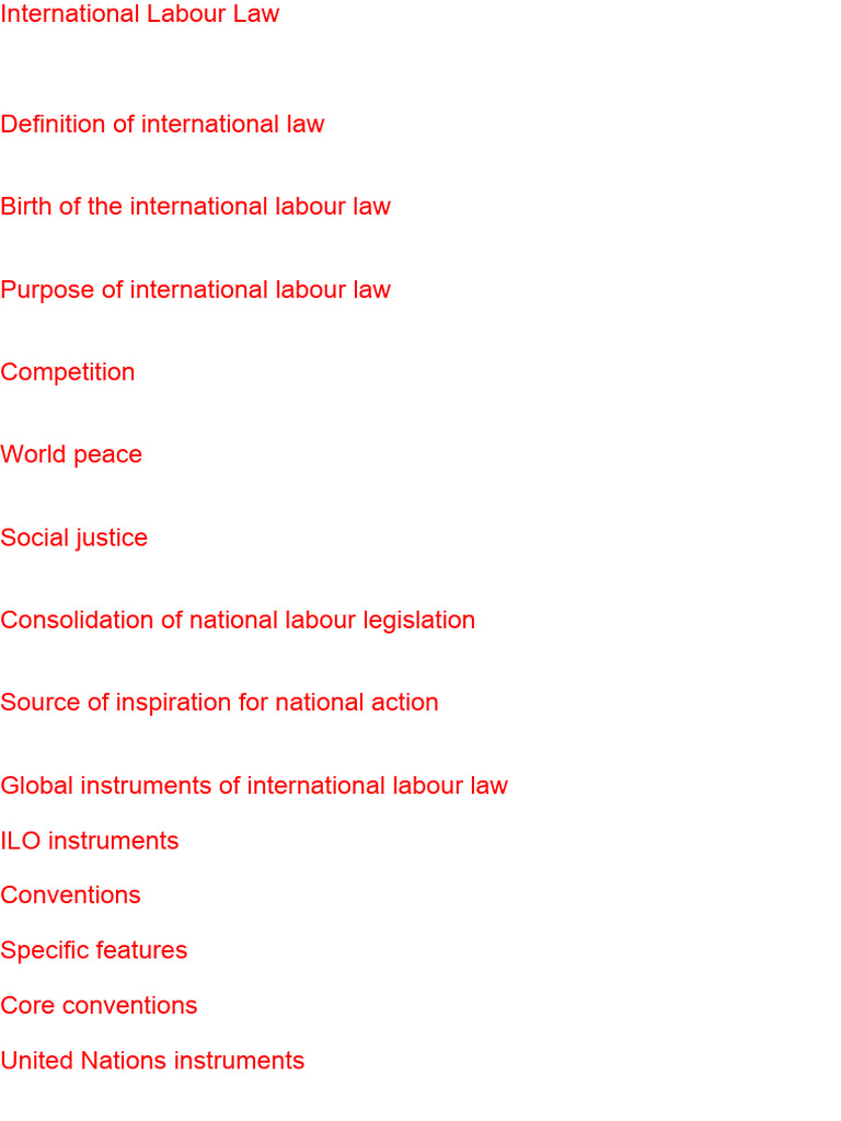 Assignment International Labour Law Download Free Pdf International