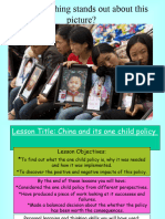 Lesson 4 - China 1 Child Policy