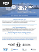 CONGRESO DE HISTORIA ORAL - Programa