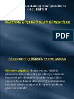 Öğrenme Güçlüğü Olan Öğrenciler