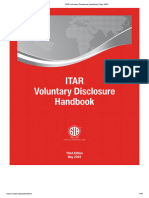 ITAR Voluntary Disclosure Handbook - May 2022