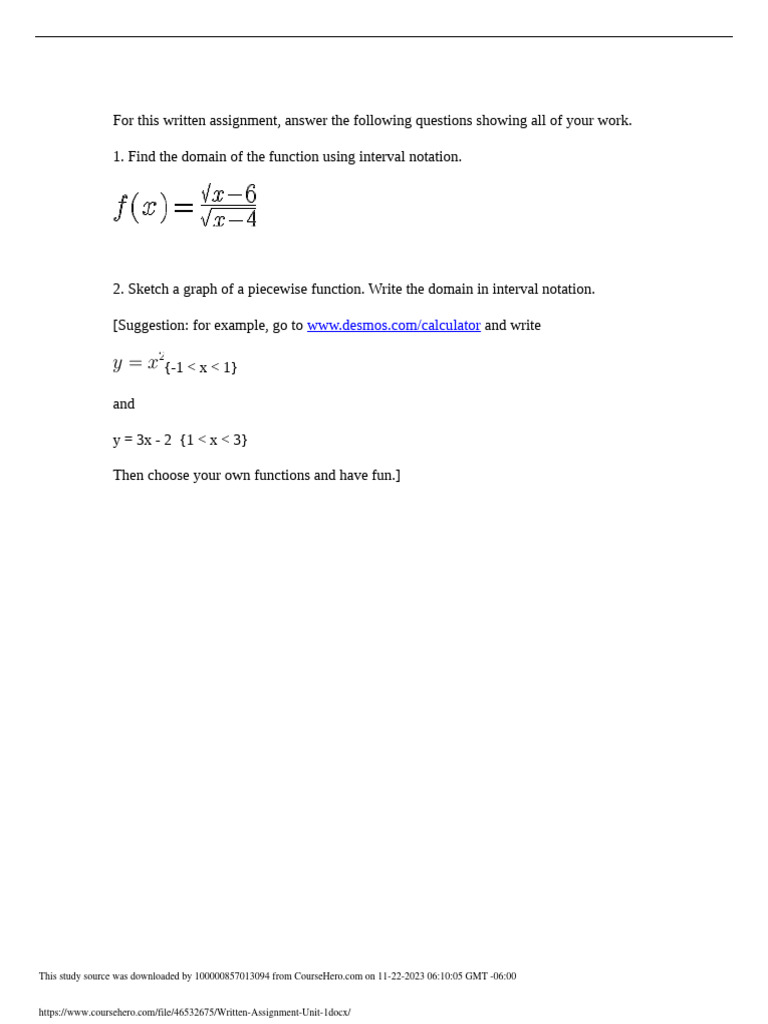 Domain and Cost Function Analysis | PDF | Function (Mathematics ...