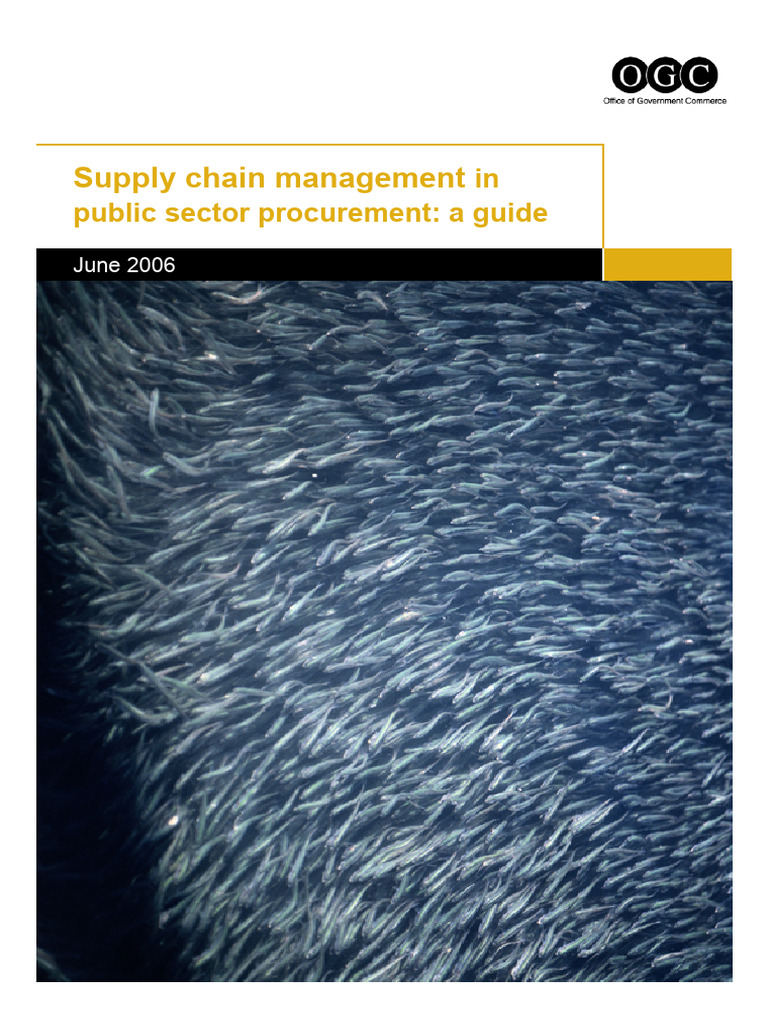 SCM Guide for Public Sector Procurement | PDF | Supply Chain | Supply ...