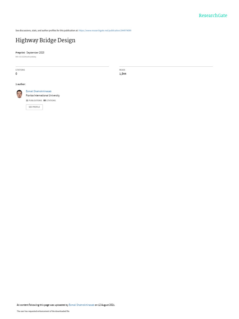 Highway Bridge Design Pdf Buckling Strength Of Materials