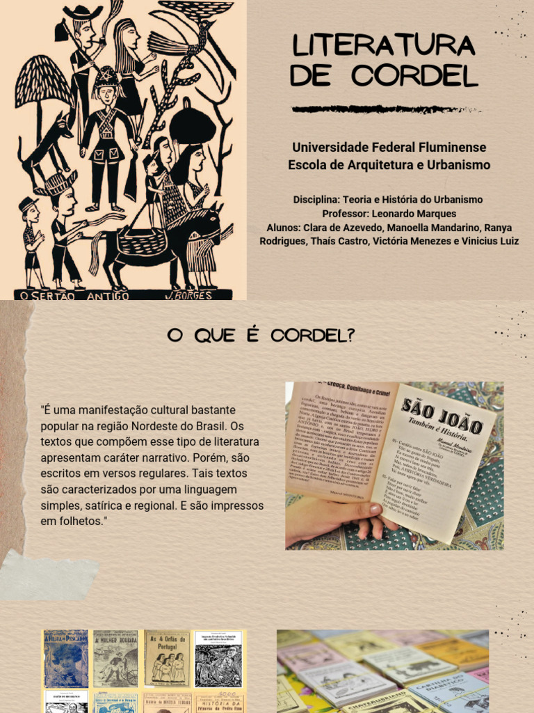 Preservação da Literatura de Cordel | PDF | Herança cultural