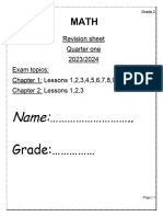 Revision Sheet G2 Q1 2023-2024