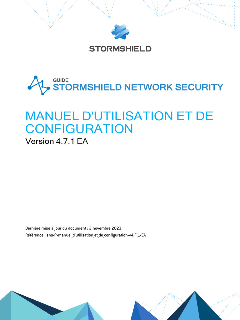 Guide de Configuration Stormshield 4.7.1 | PDF | Serveur proxy ...