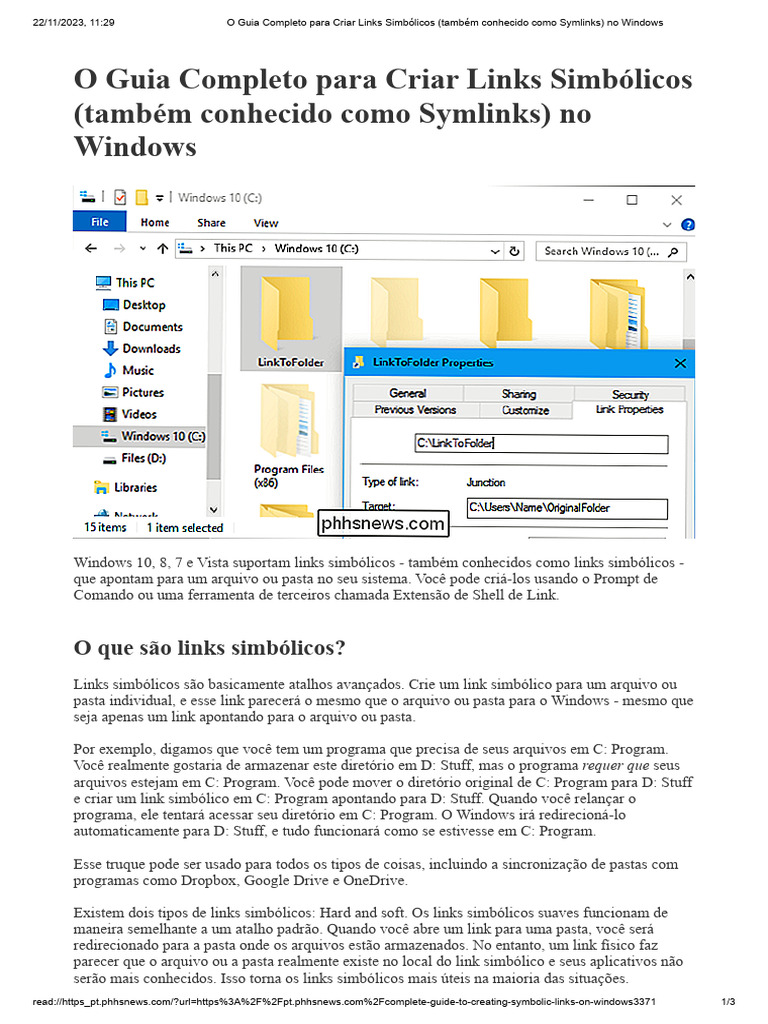 O Guia Completo para Criar Links Simbólicos (Também Conhecido Como