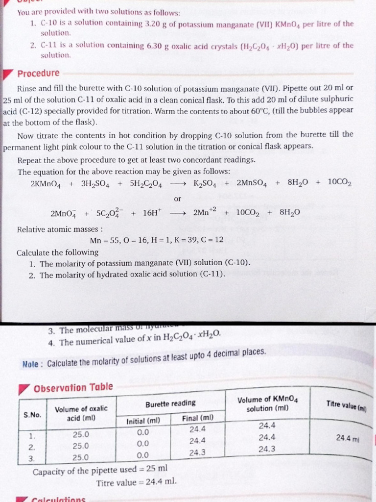 Titration Experiments PDF Titration Chemistry