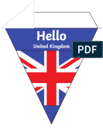 Us T T 5864 Hello in Multiple Languages Flag Bunting - Ver - 23