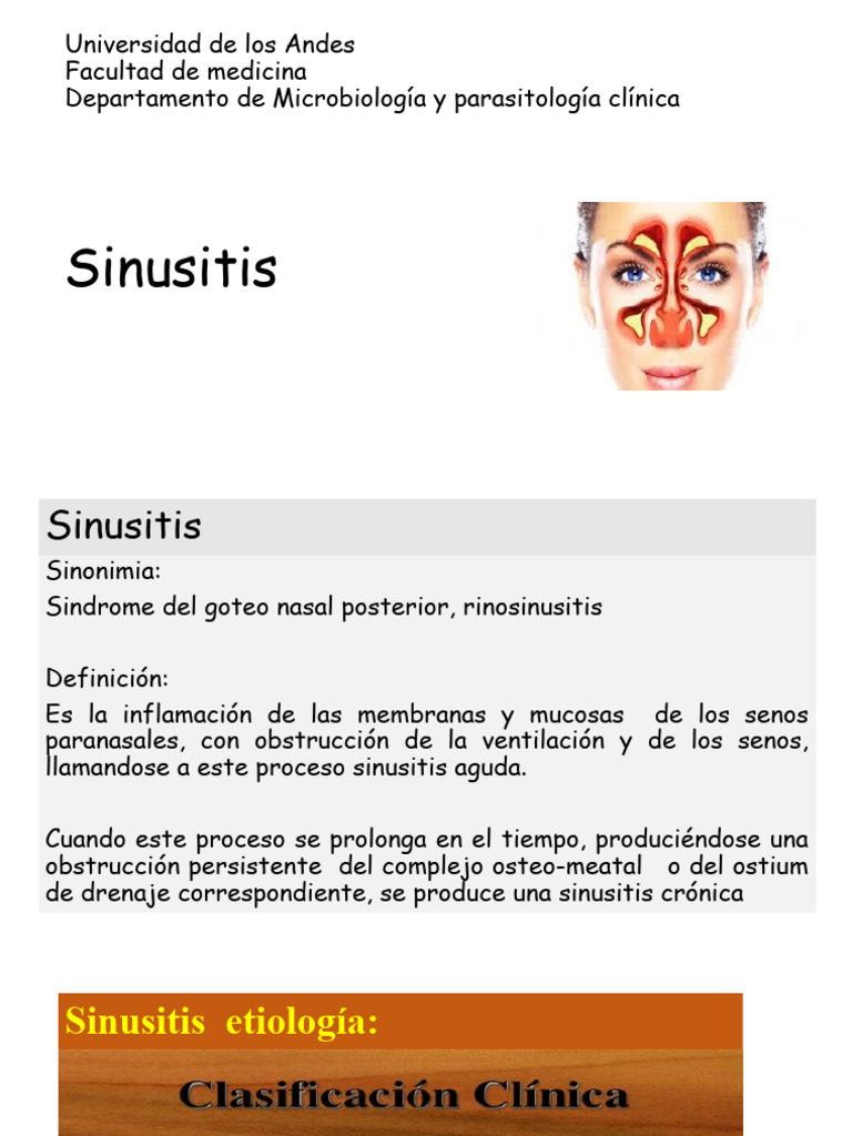 Clase 09. Sinusitis IV Ano Prof. Ligia 2020 Def | PDF | Inflamación ...