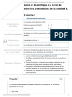 Examen - (AAB01) Cuestionario 3 - Identifique Su Nivel de Conocimientos Sobre Los Contenidos de