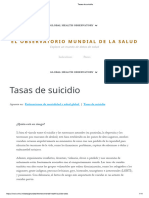 Tasas de Suicidio