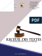 Recueil Des Textes Du Minsante - 18092013 - 2