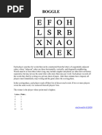 Boggle Challenges Printable Worksheet | PDF | Gambling Games | Leisure ...