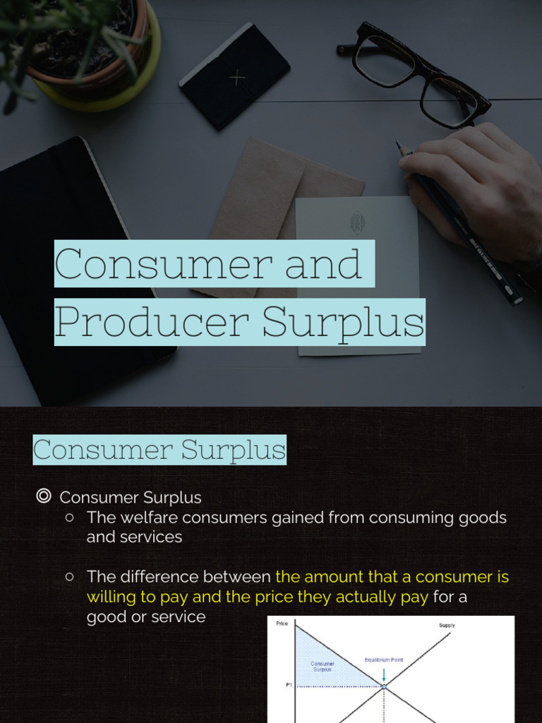 C Consumer and Producer Surplus PDF