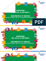 MATEMÁTICA 5º Básico Números Grandes 3 Al 14 de Mayo