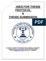 Thesis Protocol & Thesis Submission Guidelines