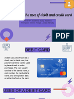 Presentation On Debit and Credit Card