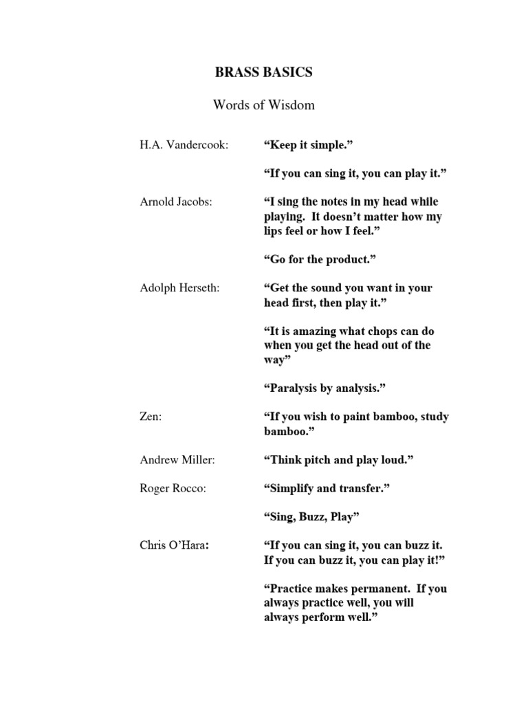 Brass intelligence overview