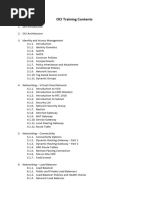 OCI Course Contents