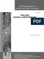 PISA 2003 School Questionnaire