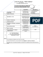 Lista de Utiles - Secundaria 2023